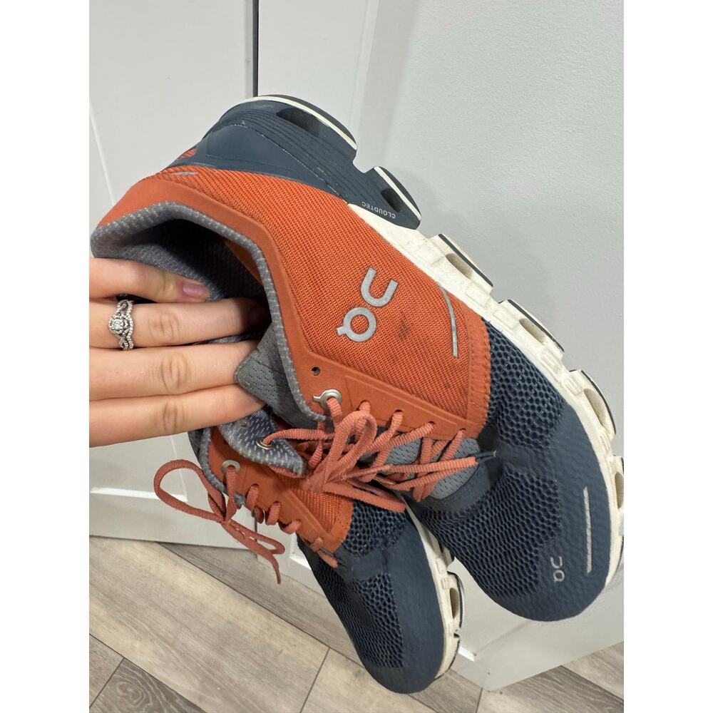 ON Cloud Mens Cloud Flyer size 9 orange and grey - Picture 3 of 12